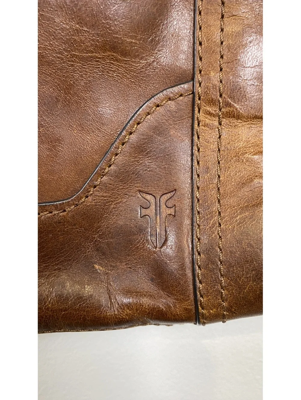 Frye Brown Leather Adjustable Strap Crossbody Bag - Picture 1 of 9